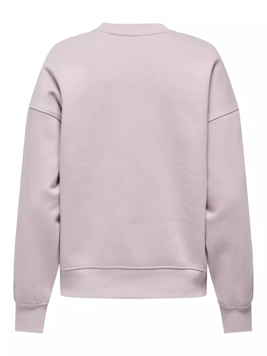 ONLY-ONLSOFIA L/S WORD O-NECK SWT-15329876-Burnished Lilac-LILA