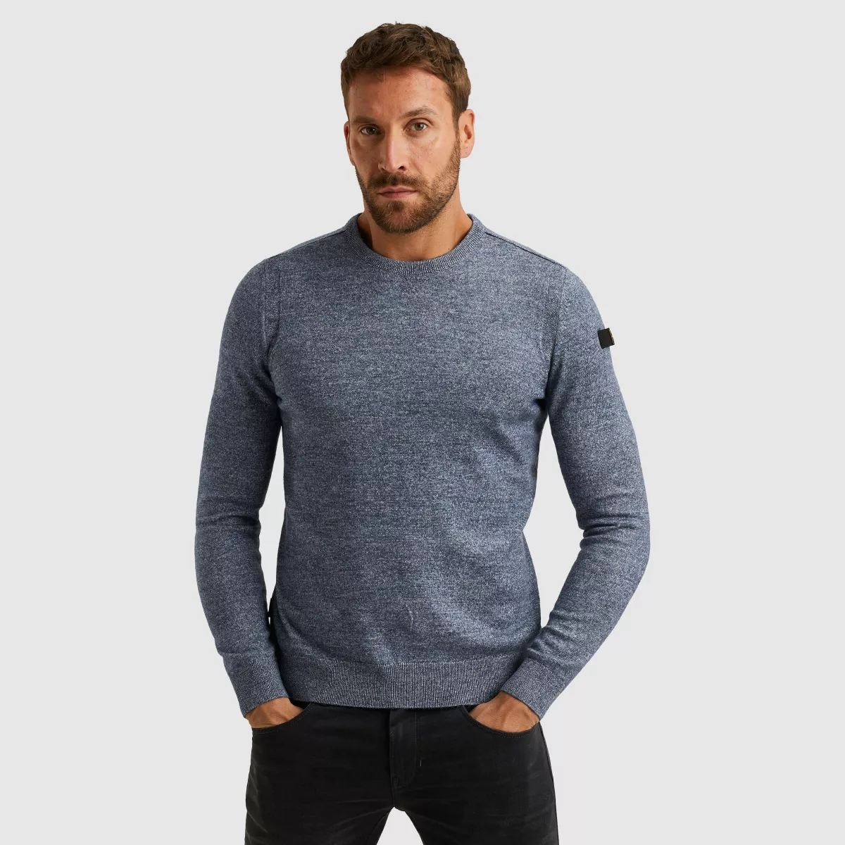 PME LEGEND-R-neck soft blend-PKW2511335-5299 Hydrangea-BLAUW