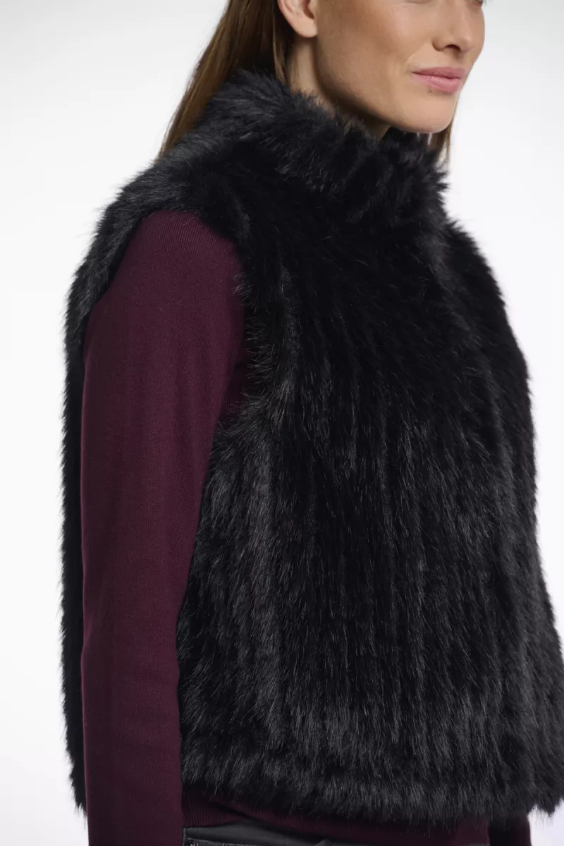 RINO & PELLE-Gilet With Closure-Dava.7002511-Black-BLACK