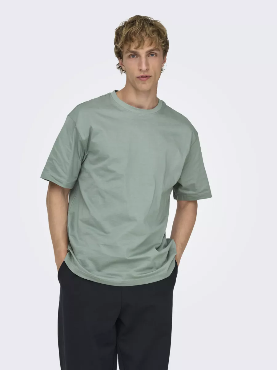 SONS-ONSFRED LIFE RLX SS TEE NOOS-22022532-Chinois green-GROEN