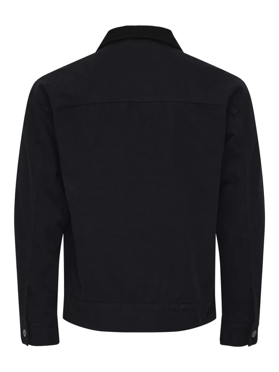 SONS-ONSTIMBER COTTON JACKET OTW-22035717-Black-BLACK