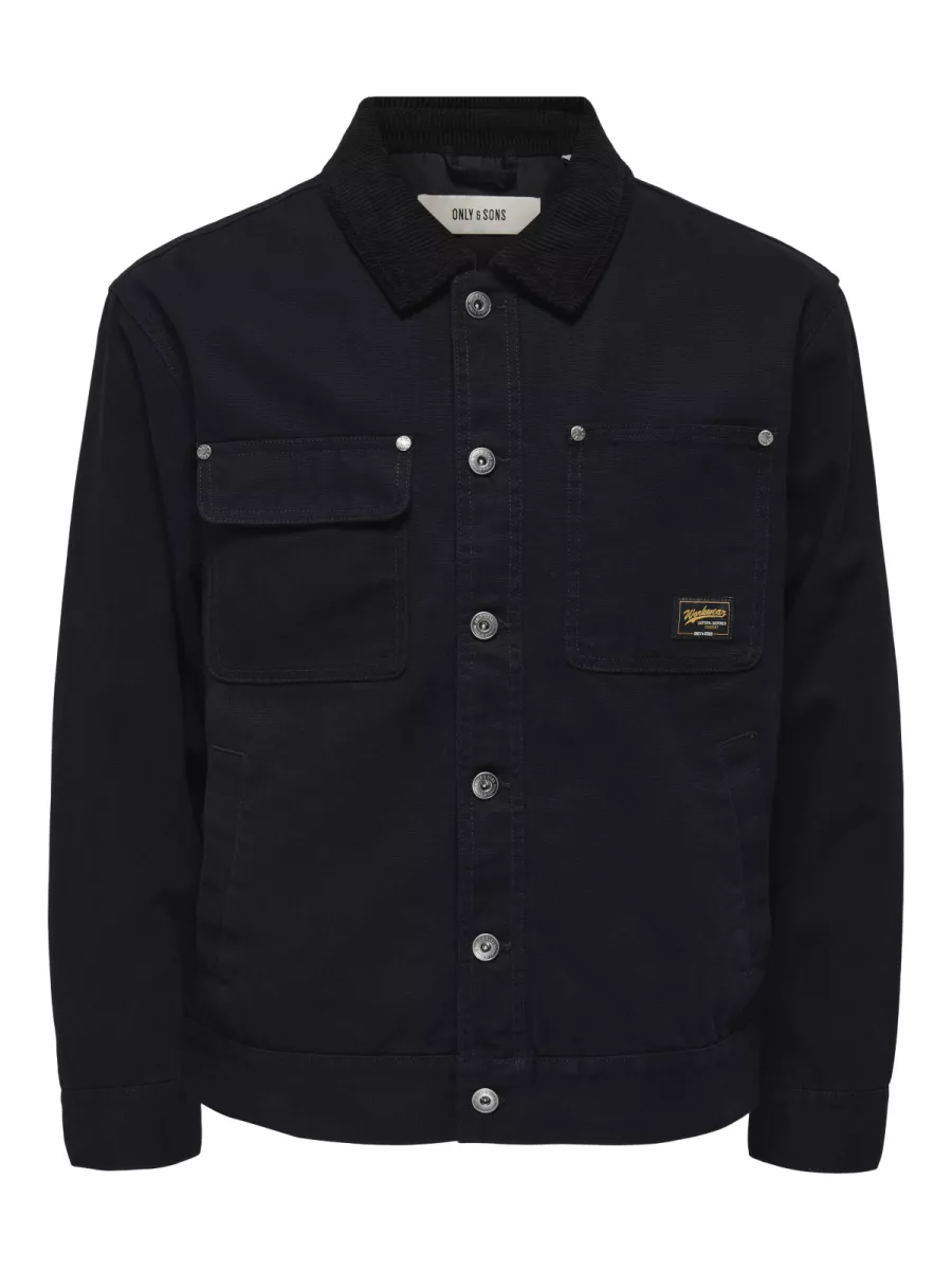 SONS-ONSTIMBER COTTON JACKET OTW-22035717-Black-BLACK