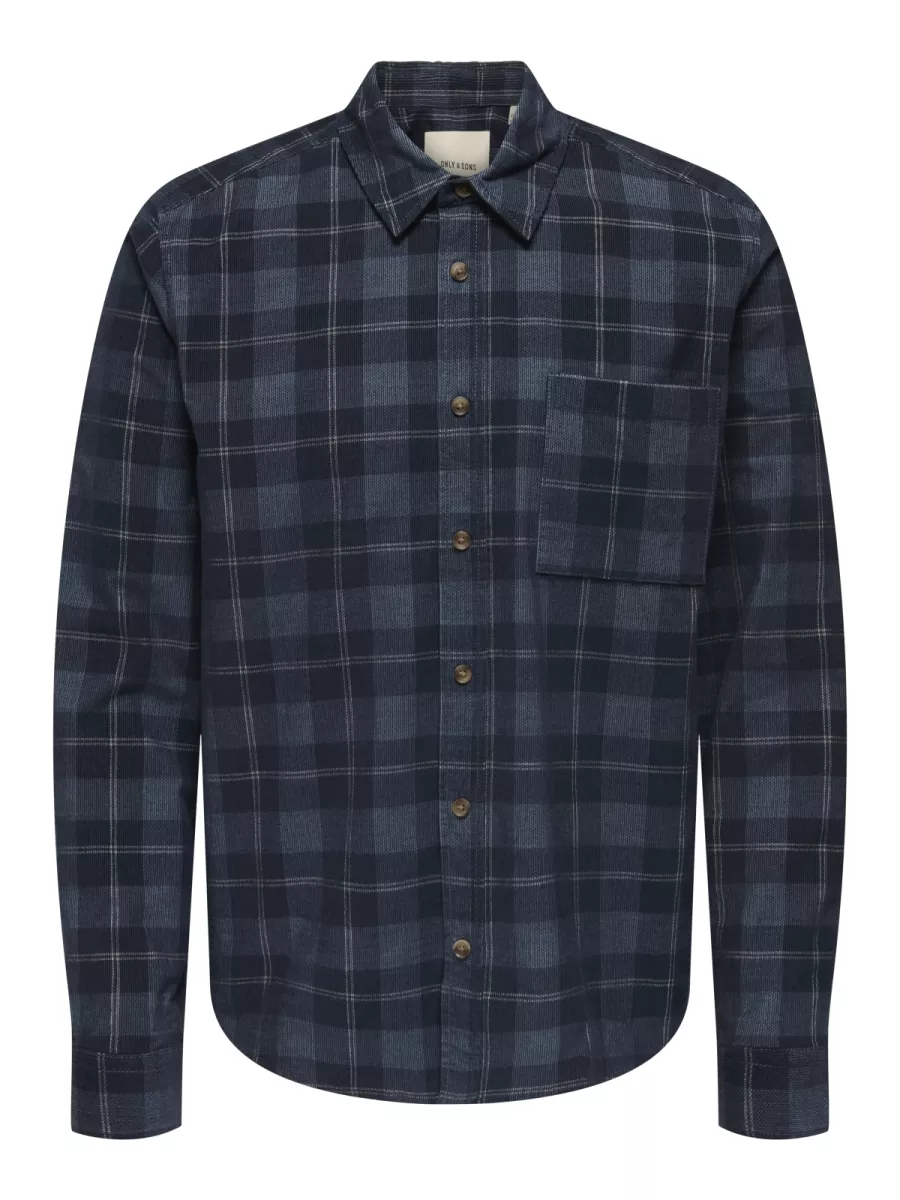 SONS-ONSWILLIAM CORD LS SHIRT-22035776-Flint stone-STONE