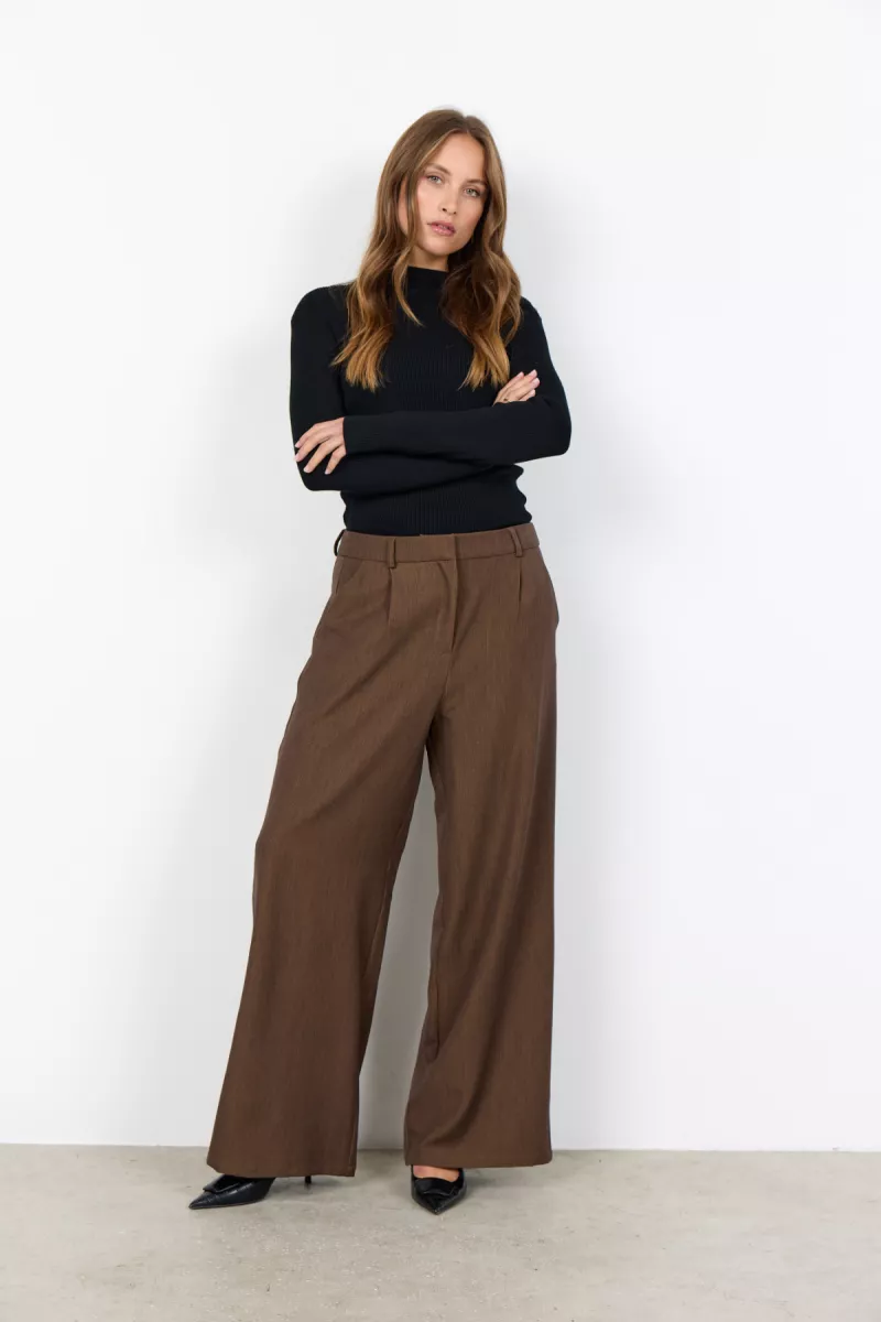 SOYA CONCEPTS-Pant-Ann 1-98710-BRUIN
