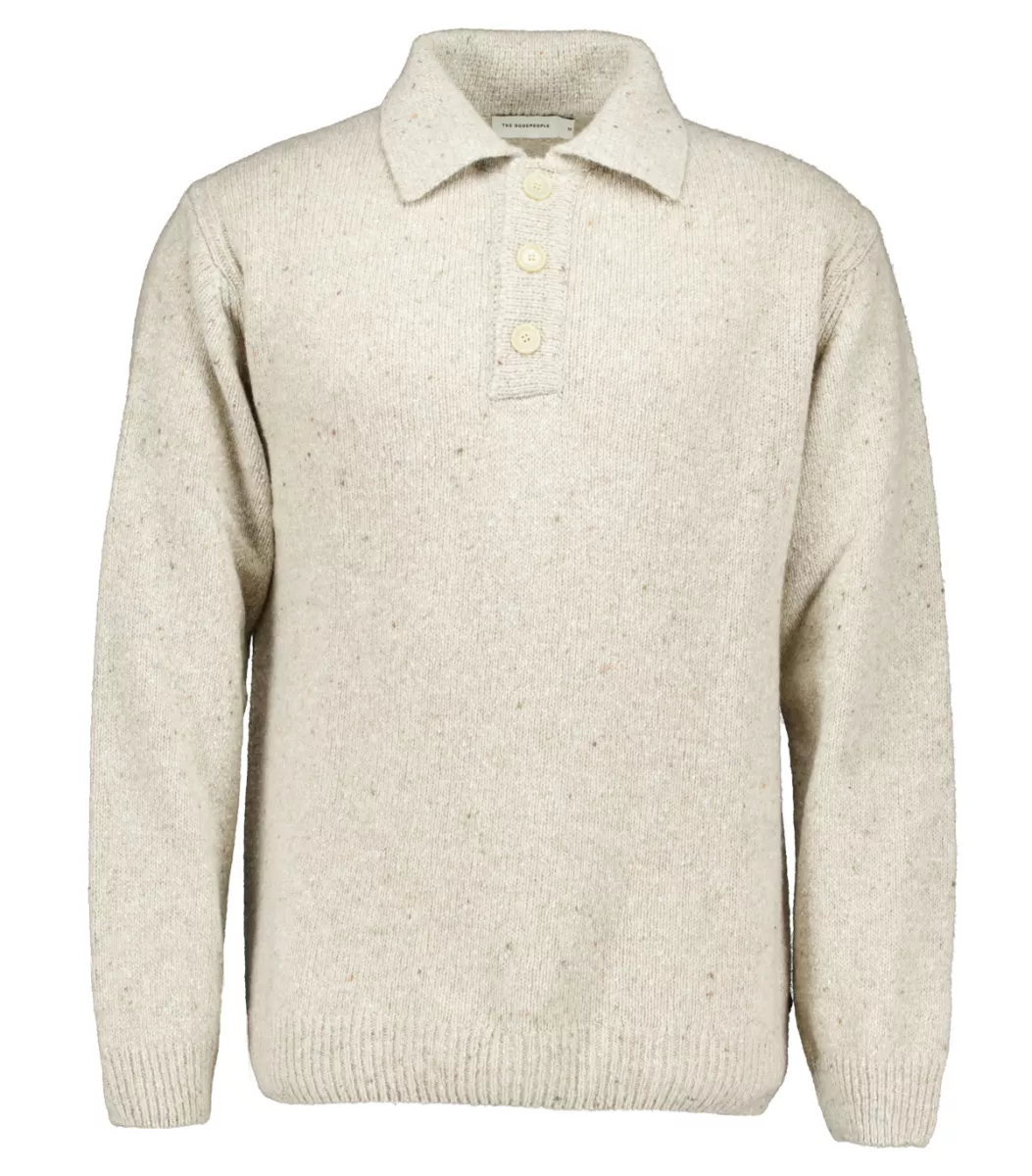 The GoodPeople-Kpolo-25020118-3101 Beige melange-BEIGE