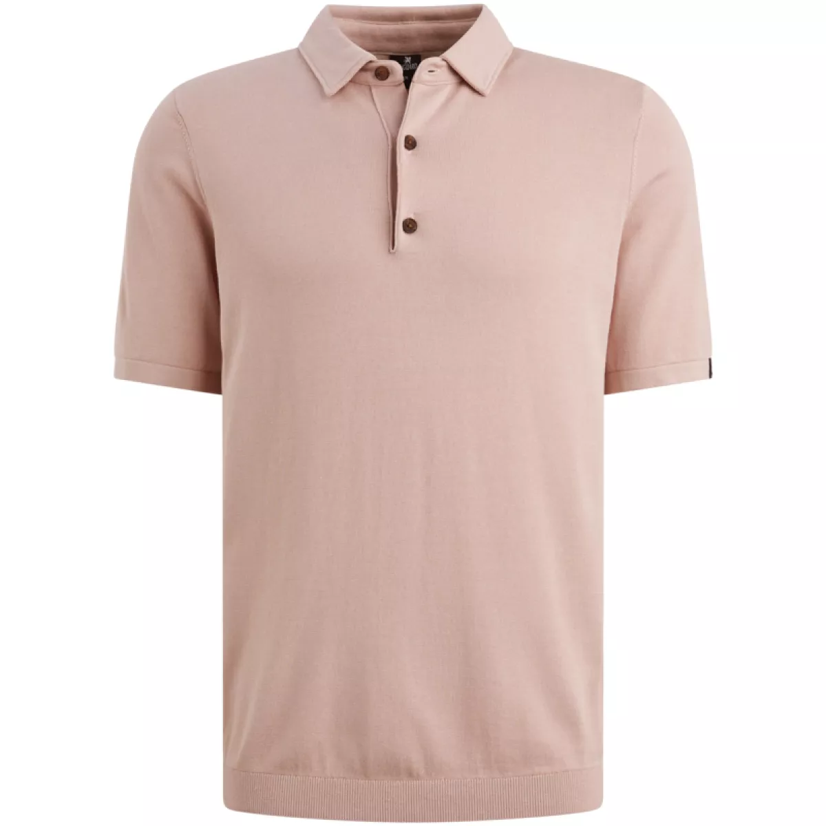 Vanguard-Short sleeve polo cotton modal-VPSS2511812-4078 Adobe rose-ROSE