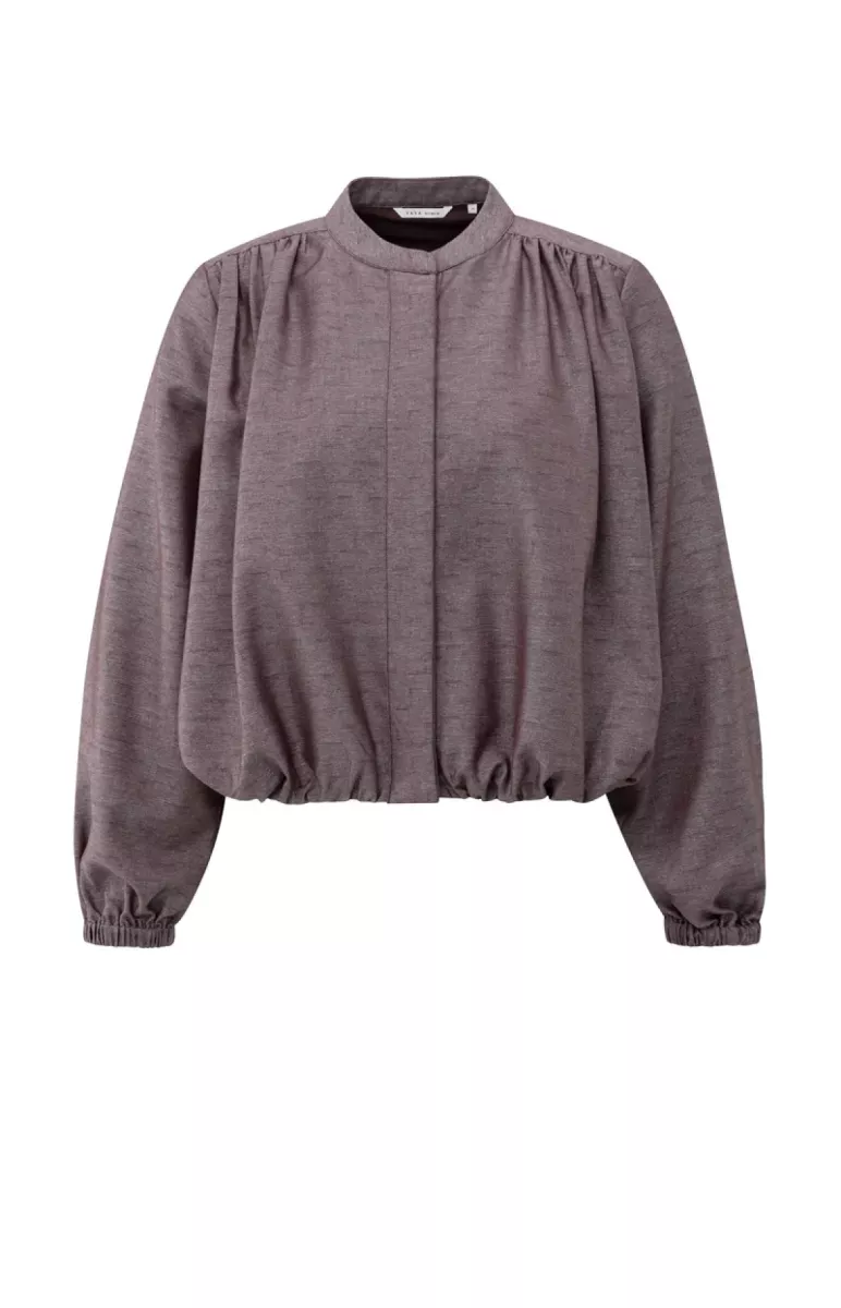 YAYA-Balloon-shaped blouse jacket; Polyester/Viscose/Elastane; 916191-01-201194-511-916191-PAARS