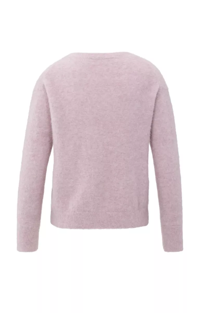 yaya-soft-sweater-with-v-neck-alpaca-polyamide-elastane-53802-01-000536-511-53802-licht-paars-6 YAYA-Soft sweater with V-neck; Alpaca/Polyamide/Elastane; 53802-01-000536-511-53802-LICHT PAARS