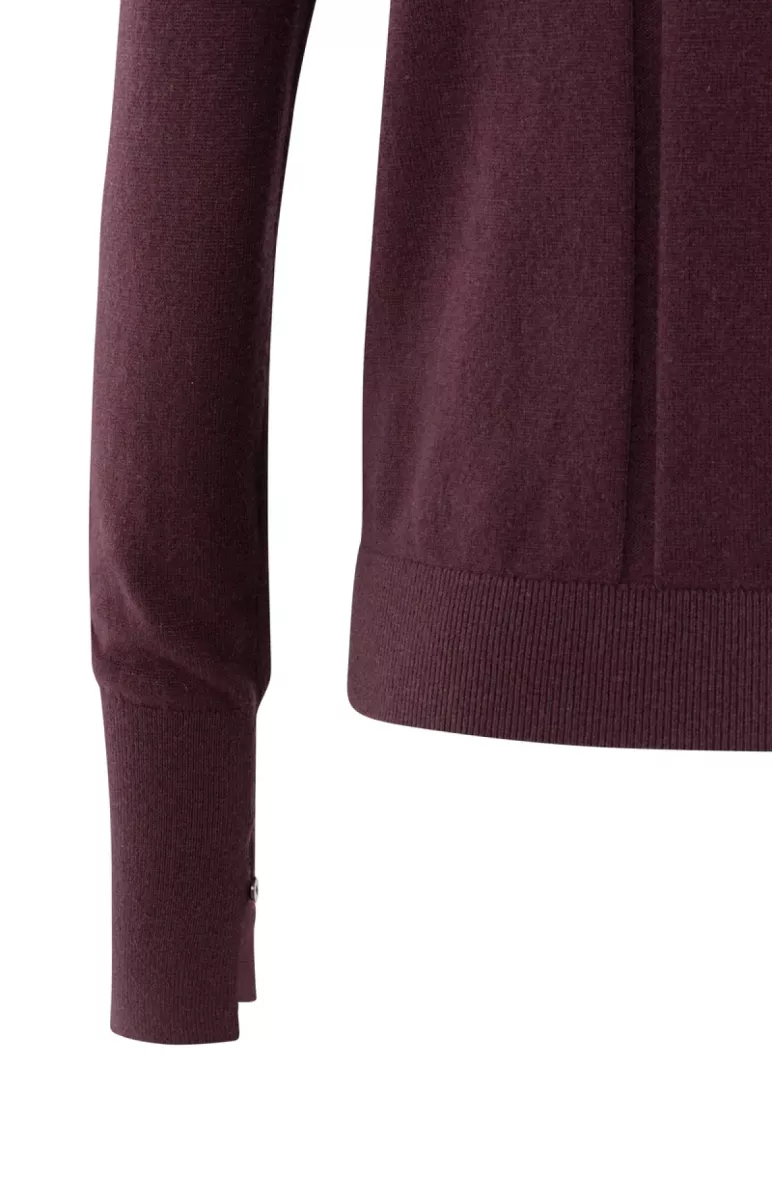 yaya-sweater-with-cut-out-neckline-polyamide-viscose-wool-cashmere-91619-01-000532-511-91619-paars-4 YAYA-Sweater with cut-out neckline; Polyamide/Viscose/Wool/Cashmere; 91619-01-000532-511-91619-PAARS