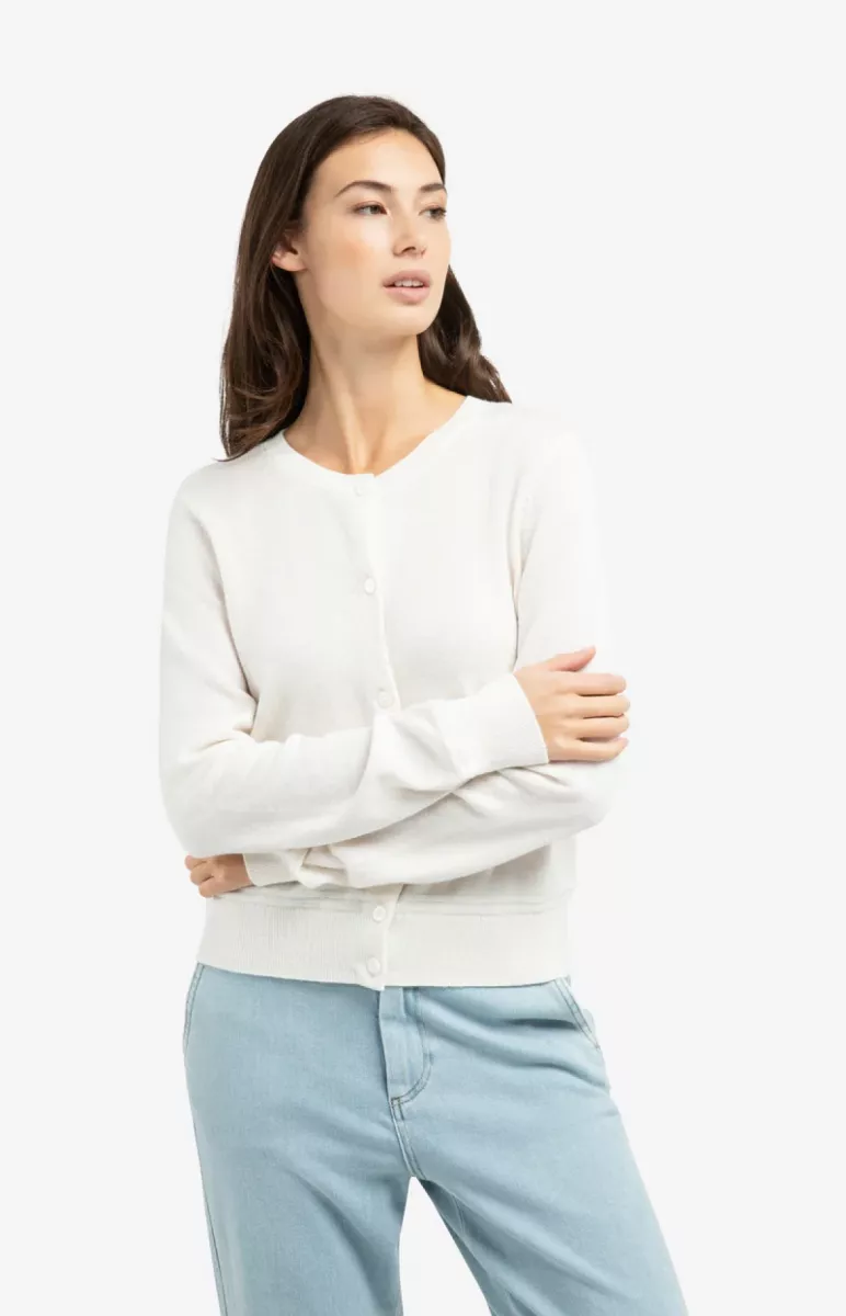 YAYA-Vest met lange mouwen; Polyamide/Viscose/Wool/Cashmere; 24001-01-010134-510-24001-GRIJS