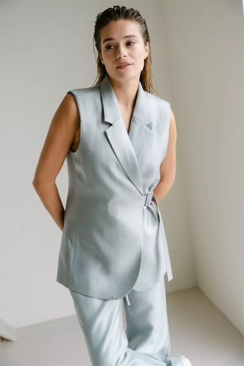 Aimee The Label-Gilet-Hope Waistcoat-Blue-LICHT BLAUW