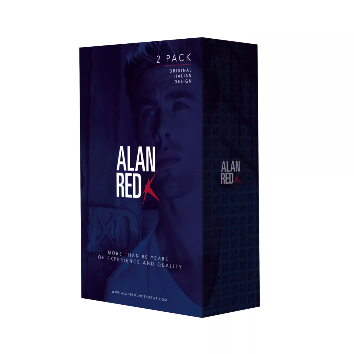 ALAN RED-2-PACK-Oakville 6695-WHITE-WIT