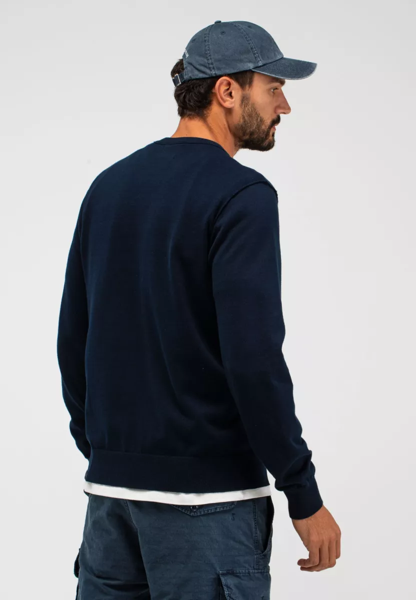 BUTCHER OF BLUE-Clifden co crew-M2616012-890 alaska blue-NAVY