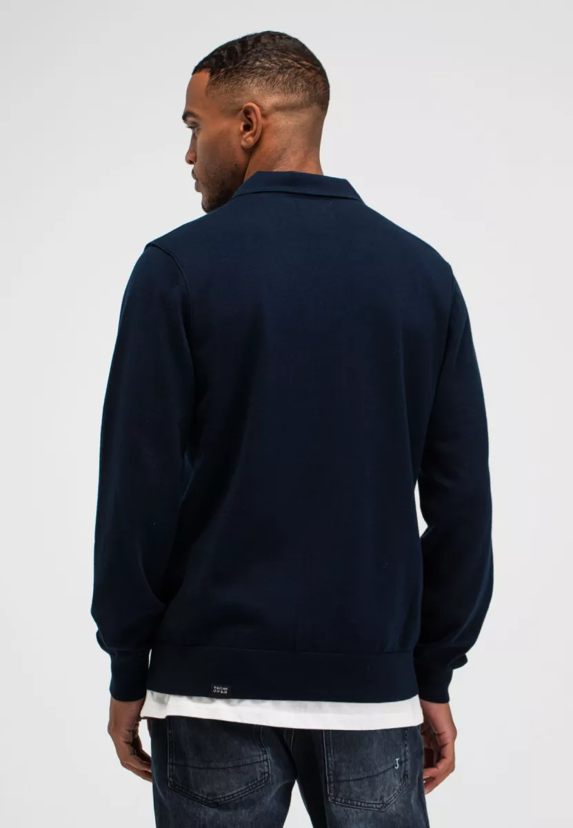 BUTCHER OF BLUE-Clifden co polo-M2616021-890 alaska blue-NAVY