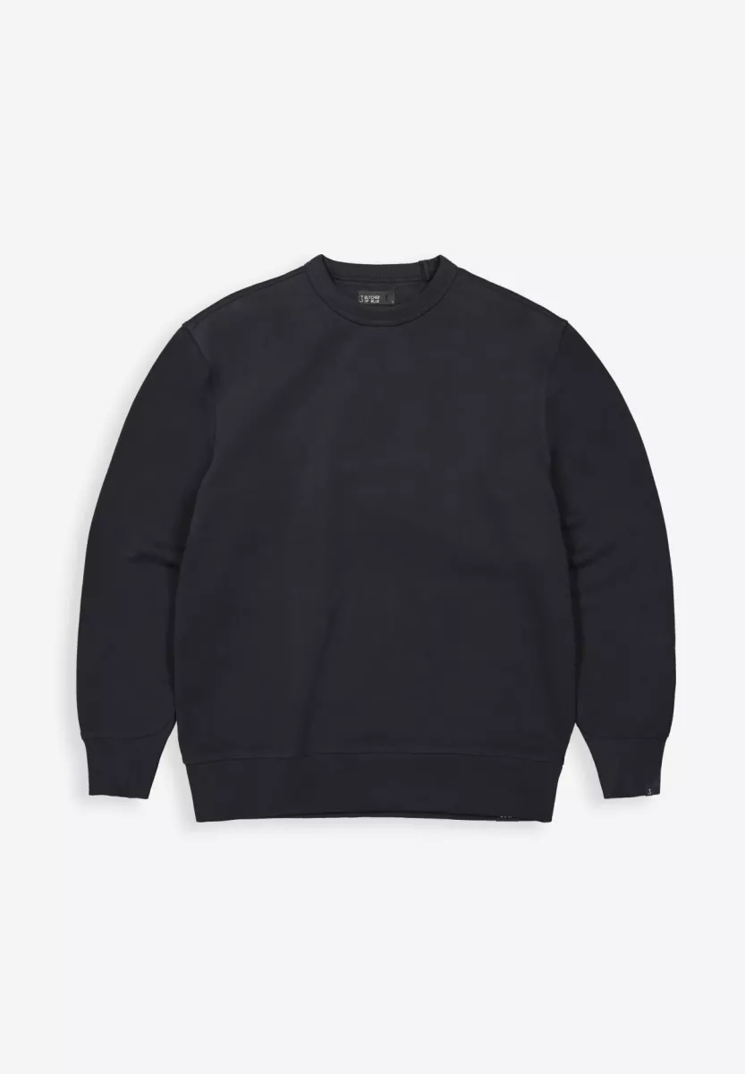 BUTCHER OF BLUE-Kuro frat loose crew-M2523015-998 Montego black-ZWART