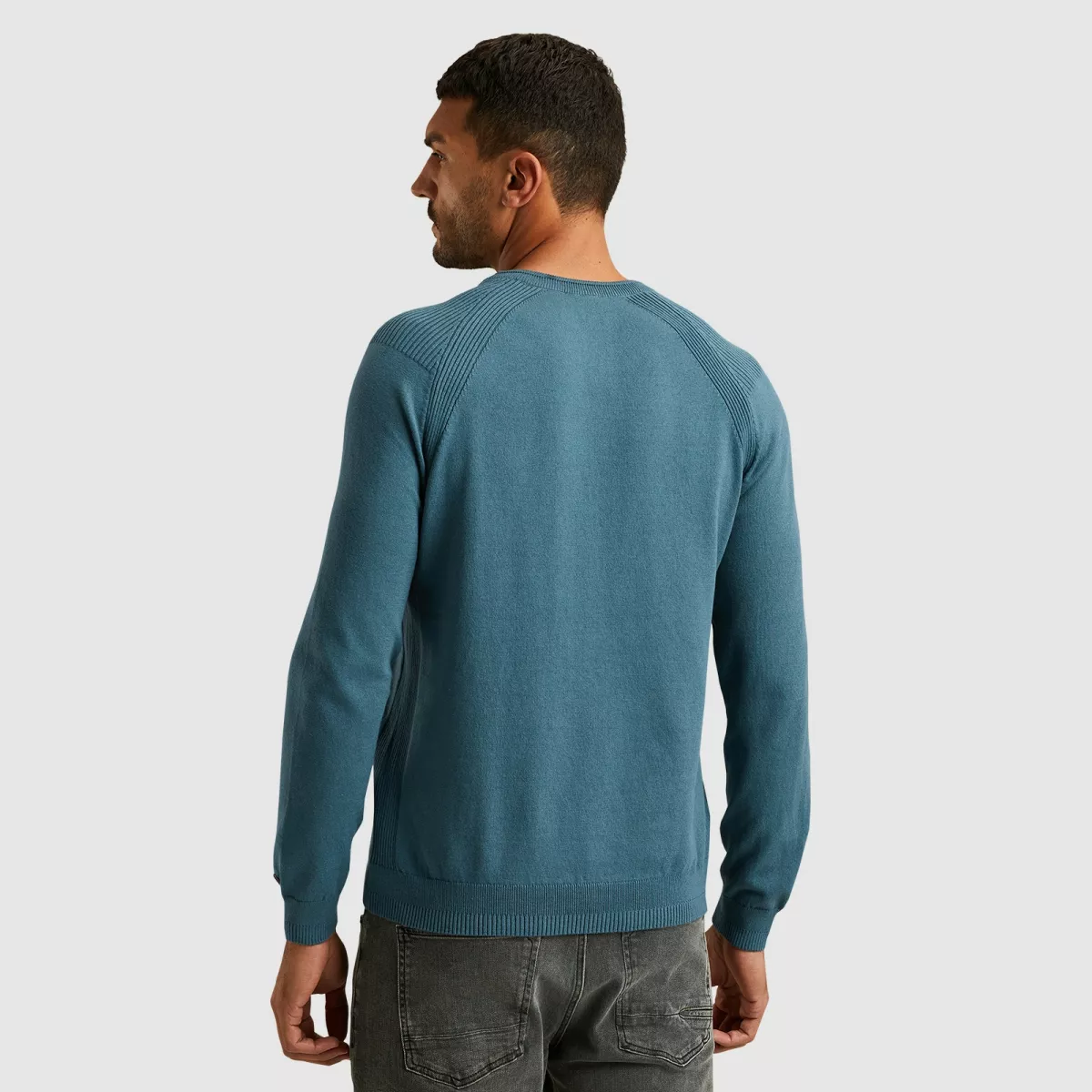 cast-iron-crewneck-cotton-stretch-ckw2411352-5413-bluefin-blue-3 CAST IRON-Crewneck cotton stretch-CKW2411352-5413 Bluefin-BLUE