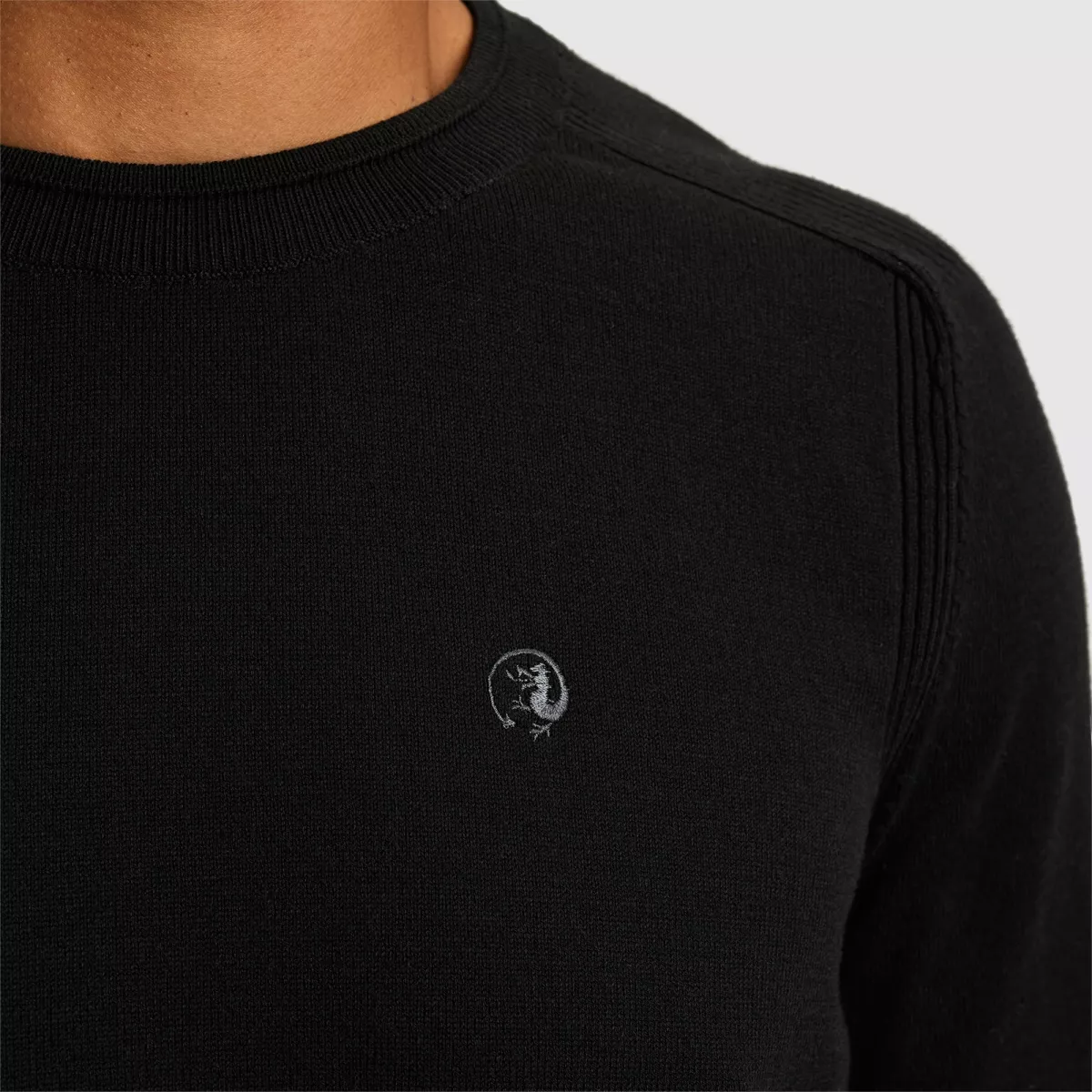 cast-iron-crewneck-essential-cotton-stretch-ckw2408300-999-black-black-4 CAST IRON-Crewneck essential cotton stretch-CKW2408300-999 Black-BLACK