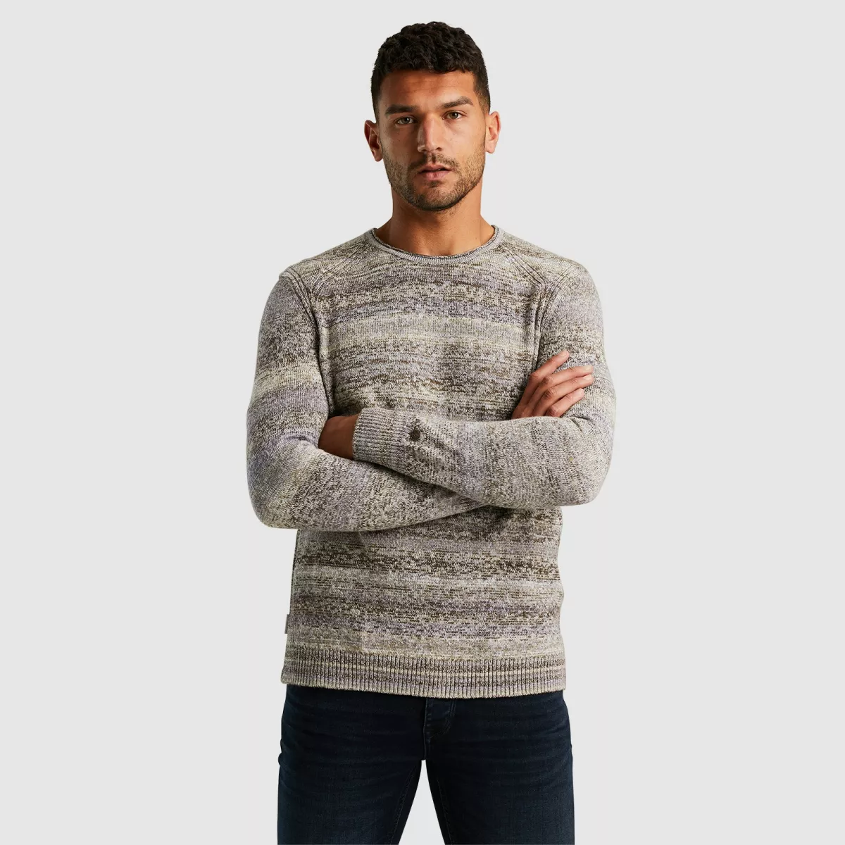 cast-iron-crewneck-spacedye-ckw2408310-8063-partridge-grijs-2 CAST IRON-Crewneck spacedye-CKW2408310-8063 Partridge-GRIJS