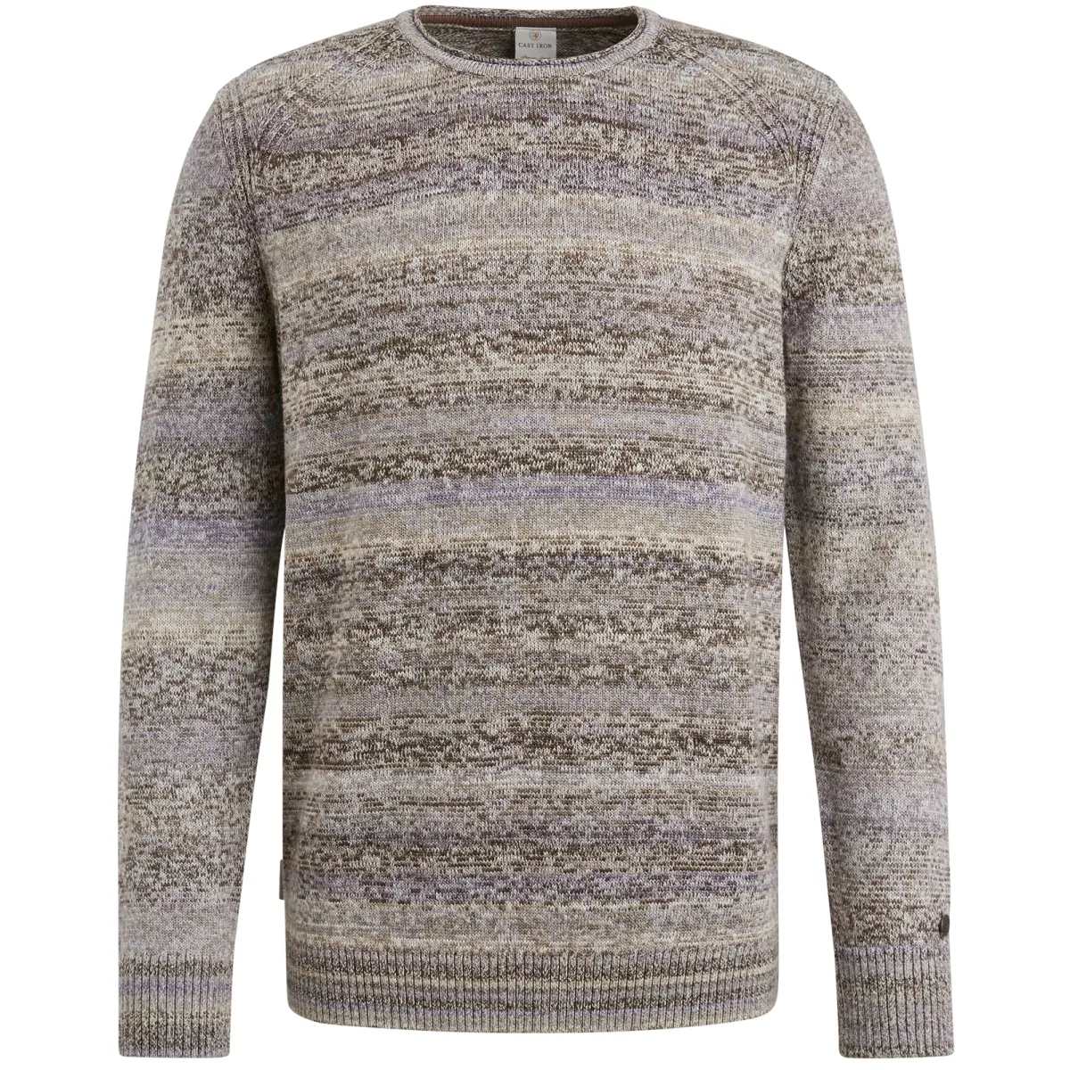 CAST IRON-Crewneck spacedye-CKW2408310-8063 Partridge-GRIJS