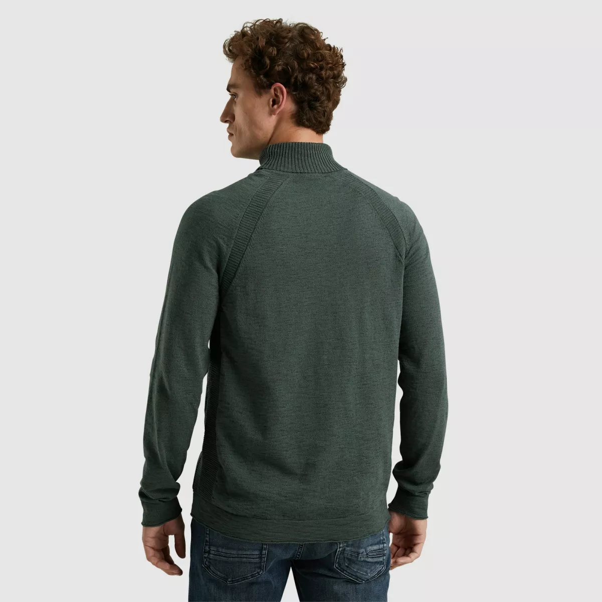 cast-iron-roll-neck-cotton-heather-ckw2409322-6026-urban-chic-donker-groen-3 CAST IRON-Roll neck cotton heather-CKW2409322-6026 Urban chic-DONKER GROEN