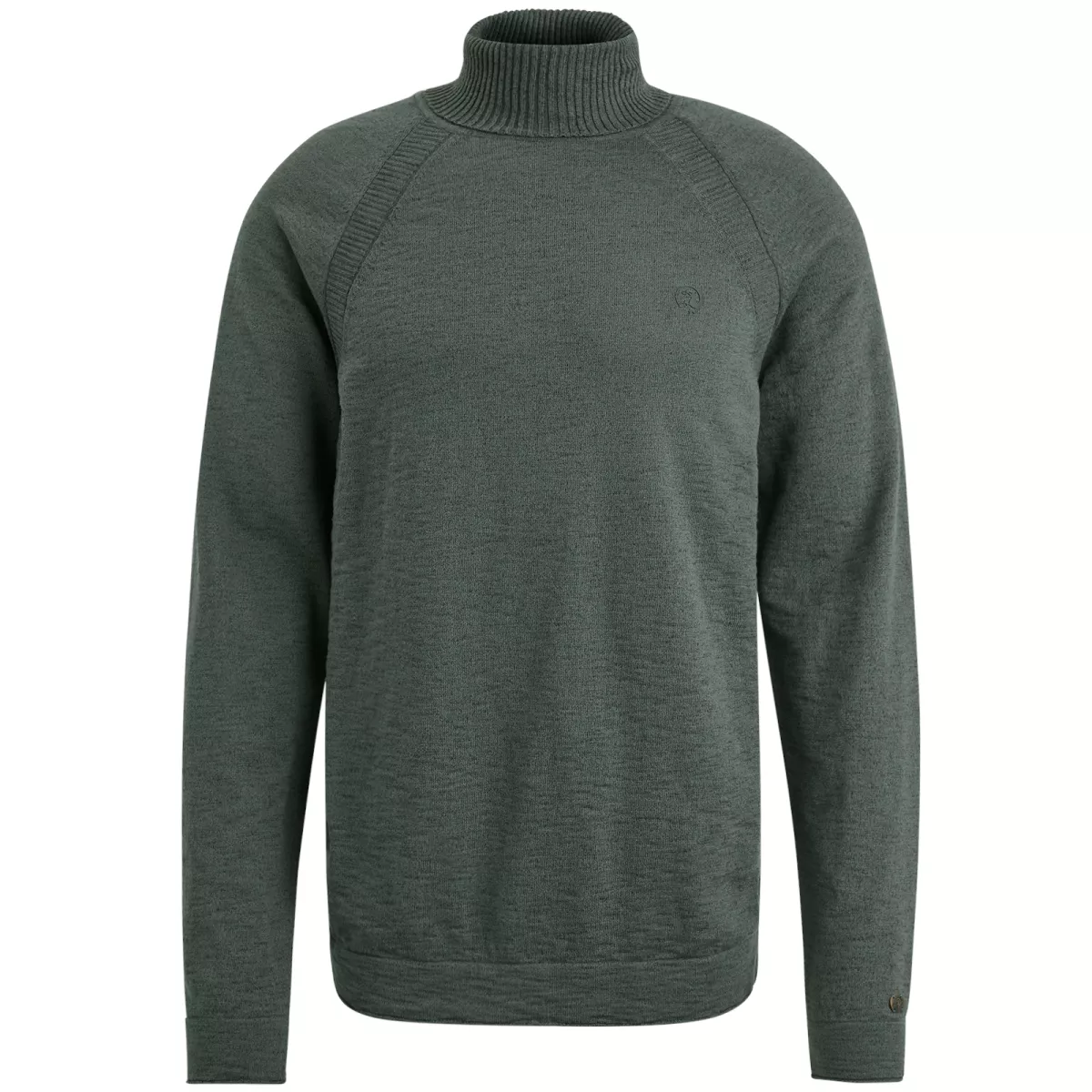 CAST IRON-Roll neck cotton heather-CKW2409322-6026 Urban chic-DONKER GROEN