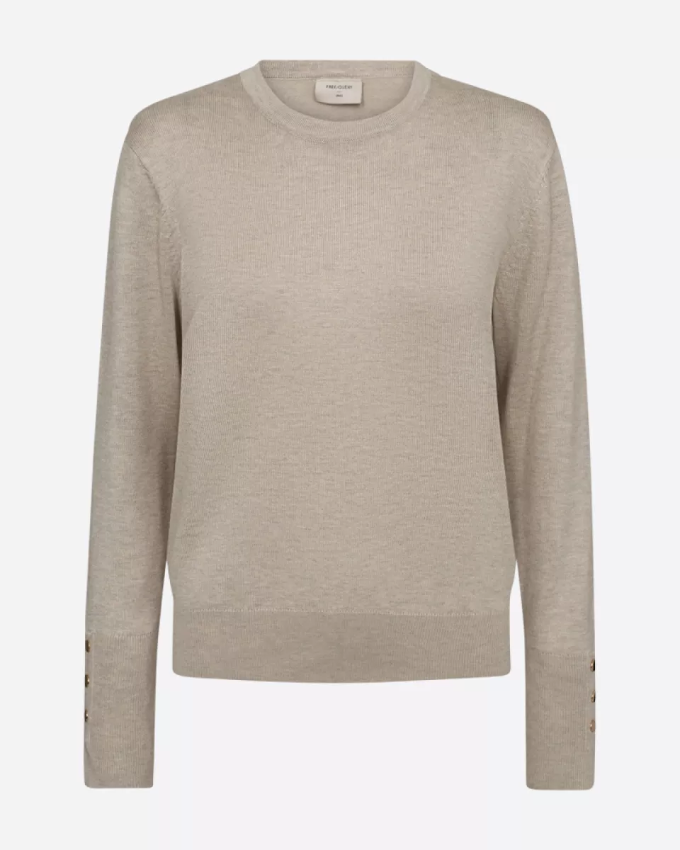Freequent-Katie Pullover-203030-Moonbeam Melange-ZAND