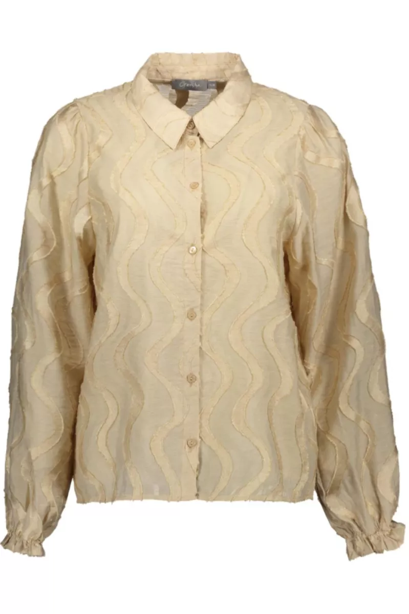 GEISHA-Blouse-53964-20-720 Sand gold-ZAND