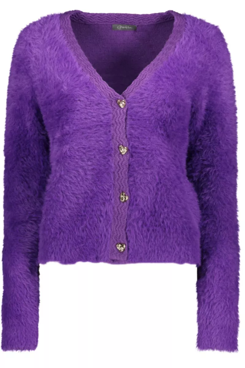 GEISHA-Cardigan hairy-54824-10-380 Purple-PAARS