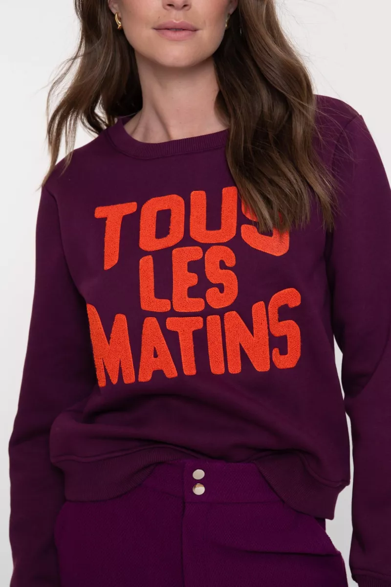 geisha-sweater-tous-les-matins-52891-24-380-purple-orange-paars-2 GEISHA-Sweater tous les matins-52891-24-380 Purple orange-PAARS
