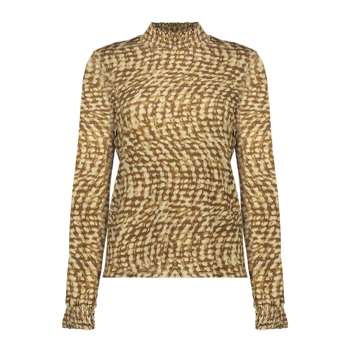 GEISHA-Top-52856-20-530 Green beige-GROEN