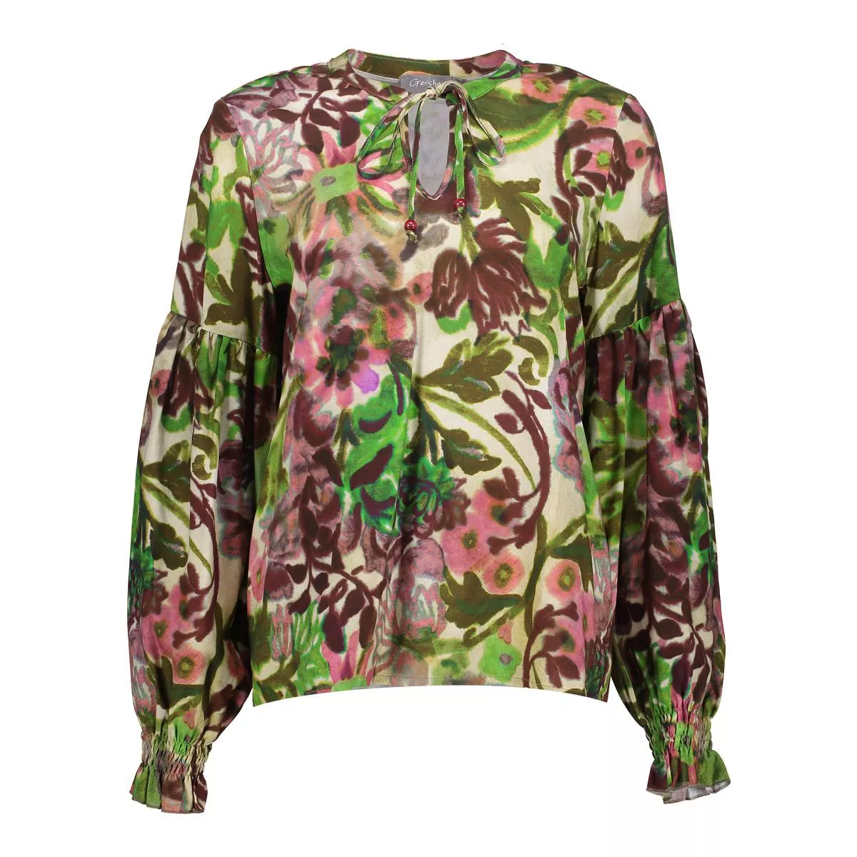 GEISHA-Top-53958-20-480 Burgundy green pink-BORDEAUX