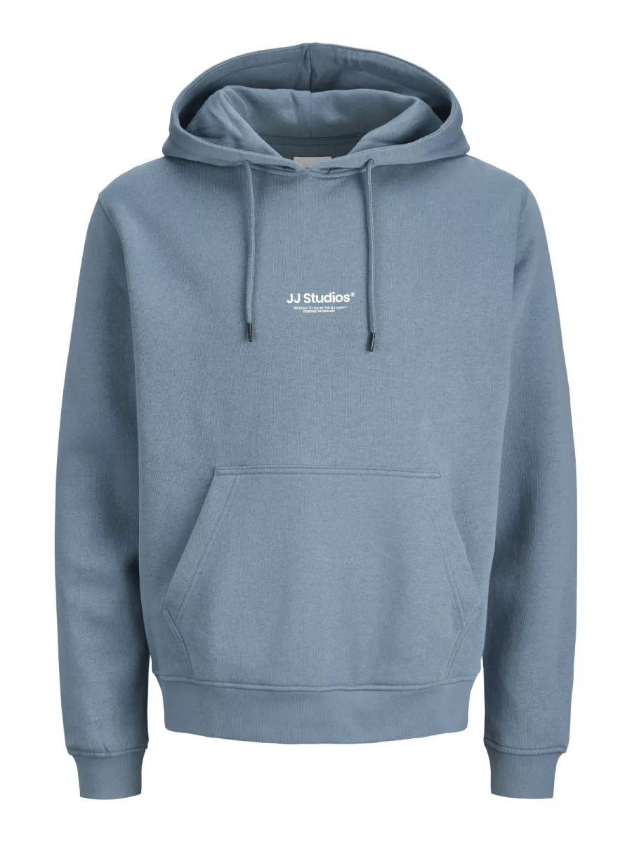 JACK & JONES-JJESOHO SWEAT HOOD NOOS-12278789-Blue mirage-BLUE