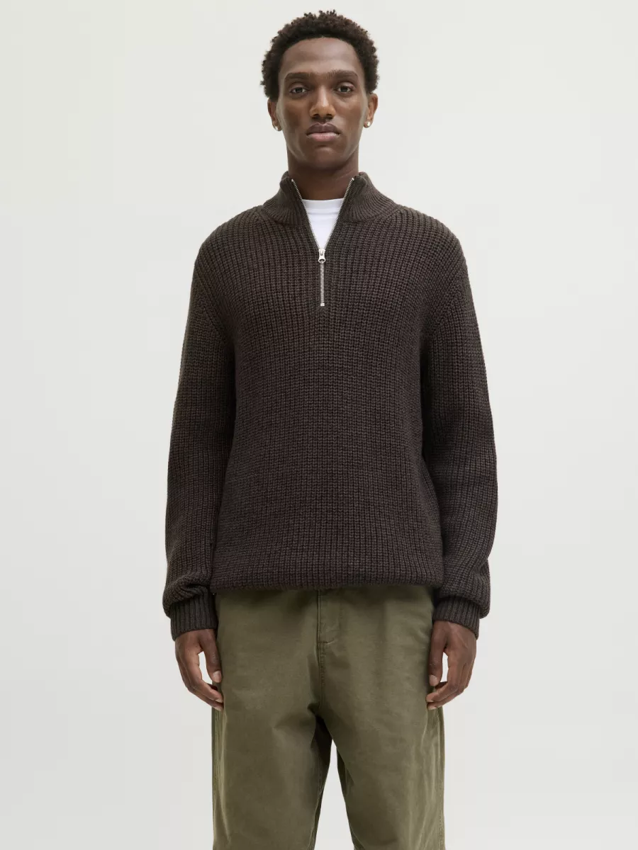 jack-jones-jorbleecker-knit-half-zip-bf-12290085-mulch-donker-bruin-3 JACK & JONES-JORBLEECKER KNIT HALF ZIP BF-12290085-Mulch-DONKER BRUIN