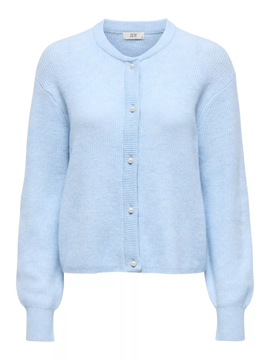 JDY-JDYLUMI L/S BUTTON CARDIGA KNT NOOS-15326819-Cashmere Blue-BLUE