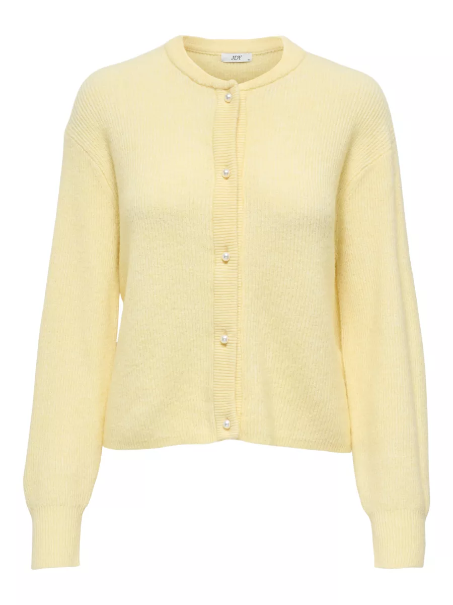 JDY-JDYLUMI LIFE L/S BUTTON CARDIGA KNT-15326819-Golden Haze-GEEL