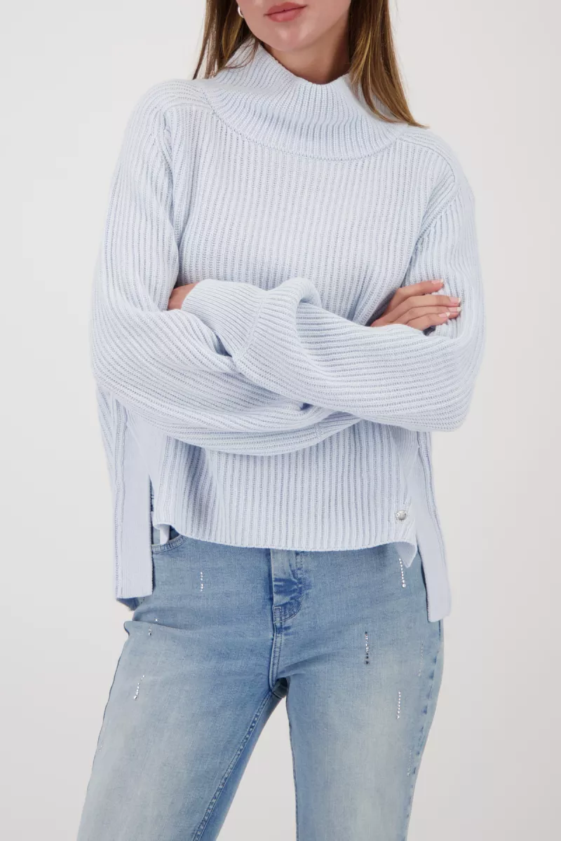 monari-knitted-jumper-with-side-slits-809637-735-ice-blue-ice-blue-6 Monari-Knitted jumper with side slits-809637-735 Ice blue-ICE BLUE