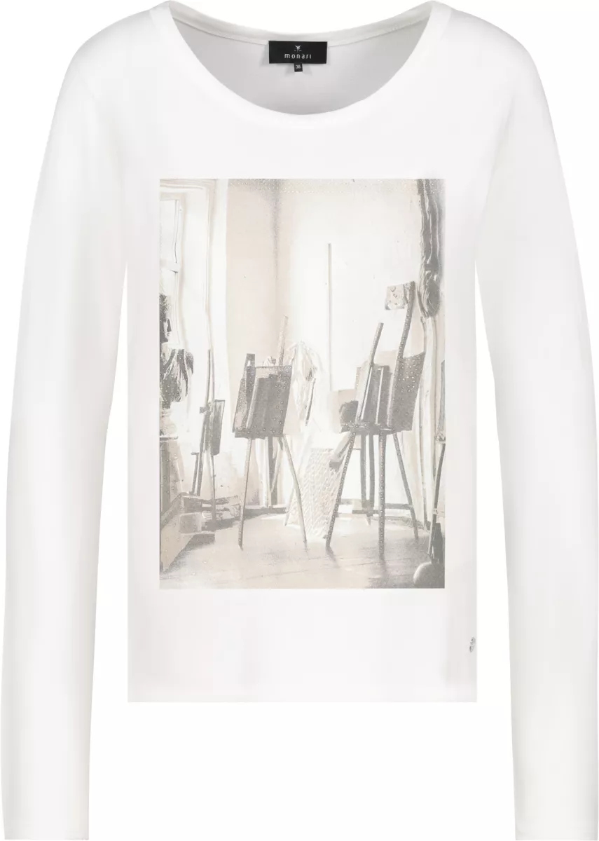 monari-longsleeve-shirt-with-aterlier-print-809403-102-off-white-off-white-4 Monari-Longsleeve shirt with aterlier print-809403-102 Off white-OFF WHITE