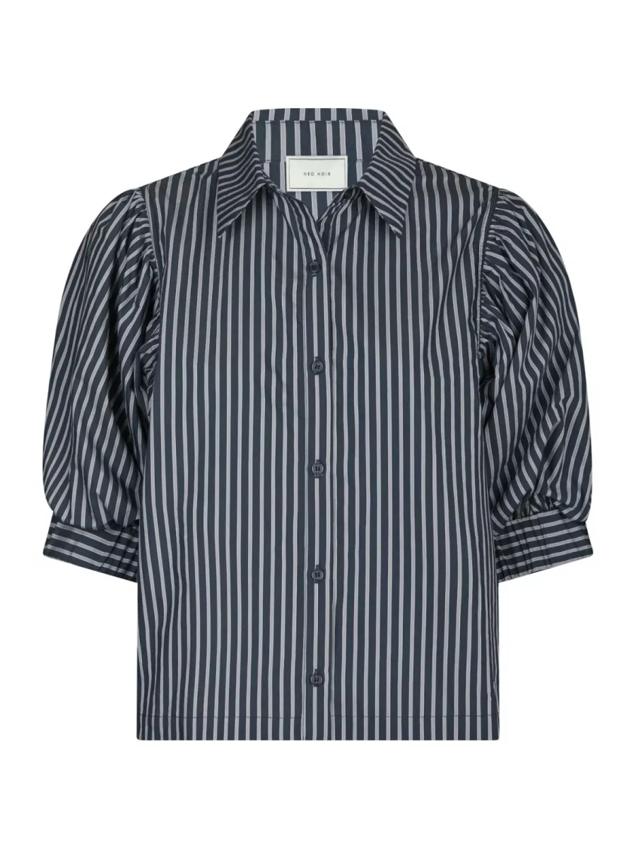Neo Noir-Etta Stripe Shirt-166862-141 Navy-NAVY