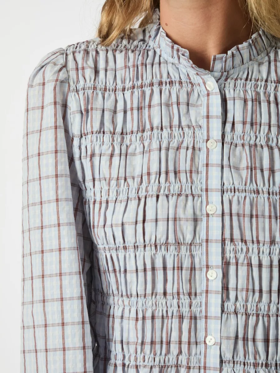 neo-noir-mocca-smock-check-blouse-166900-145-light-blue-licht-blauw-4 Neo Noir-Mocca Smock Check Blouse-166900-145 Light Blue-LICHT BLAUW