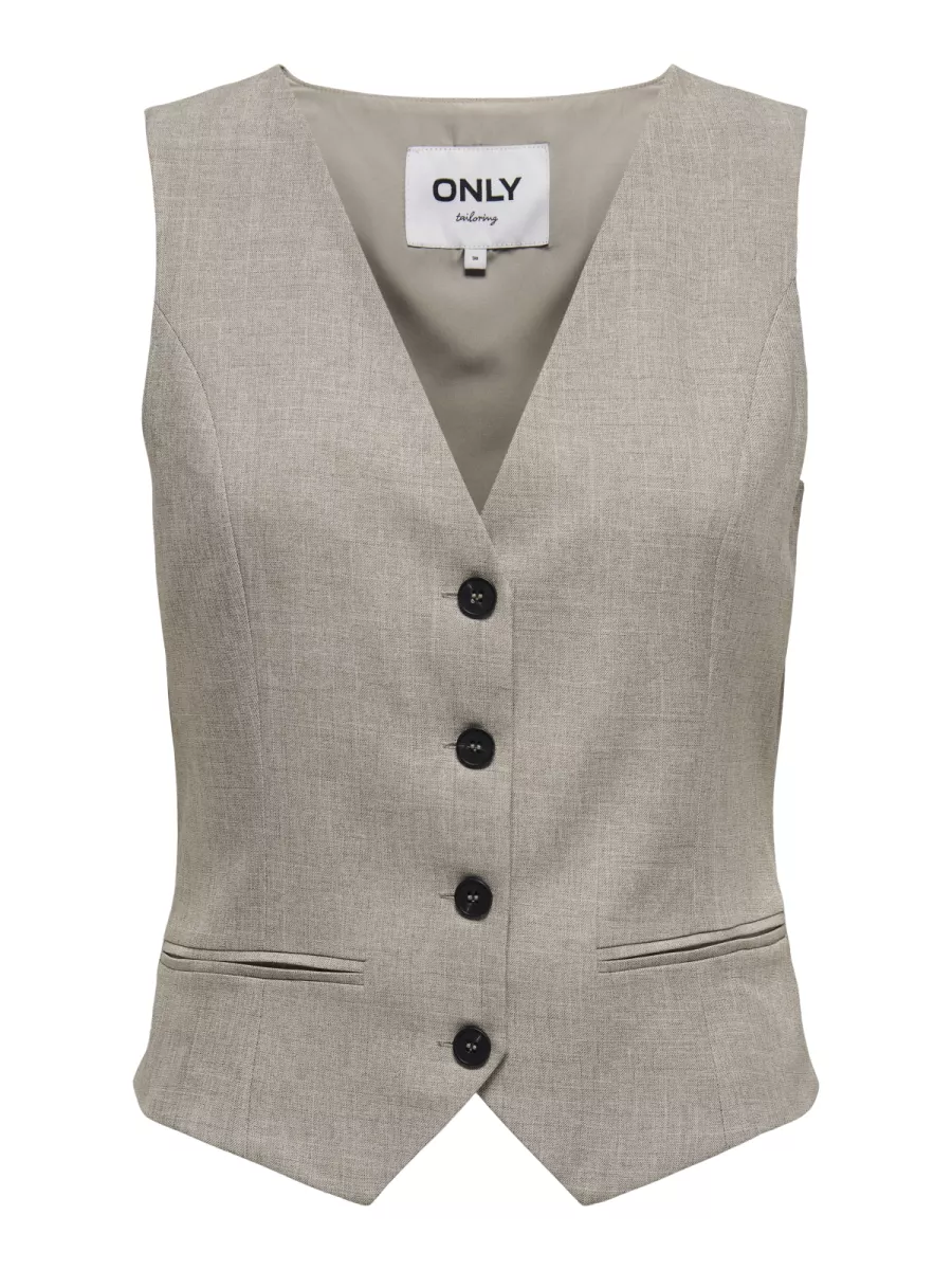 ONLY-ONLLINDA S/L MEL FITTED VEST CC TLR-15336753-Fungi-BRUIN