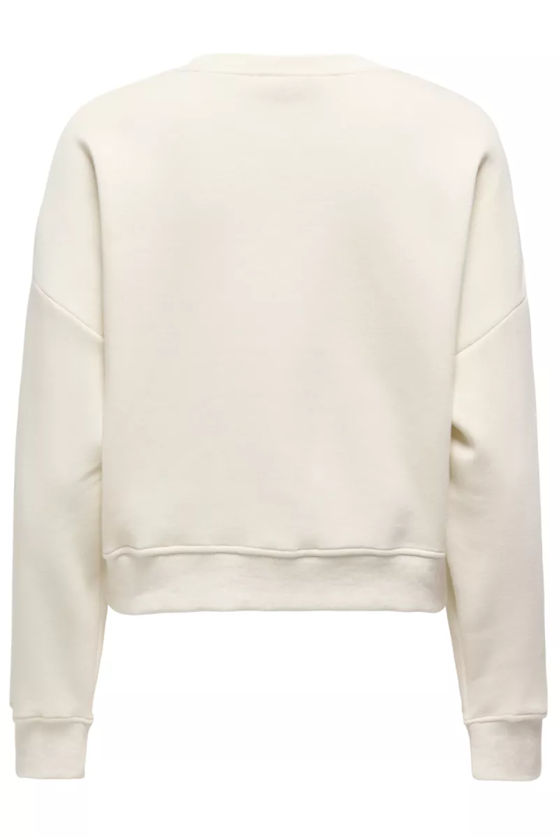 ONLY-ONLSWEAT LIFE L/S CREW O.SIZE STATE-15254183-Birch-CREME