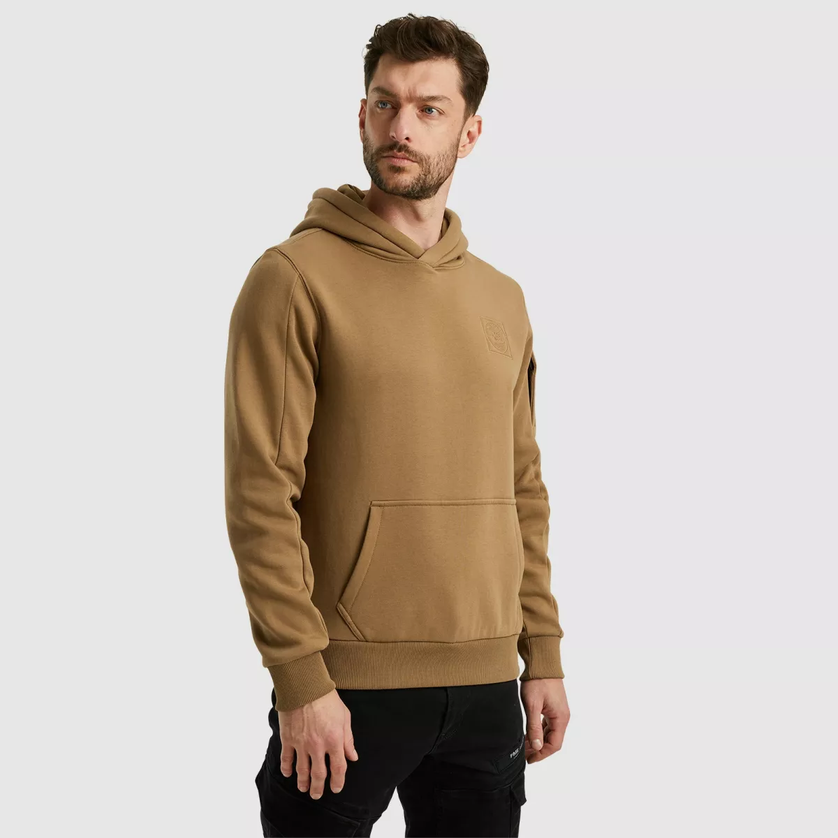 PME LEGEND-Hooded 3T Cross Fleece-PSW2409450-8069 Otter-BRUIN