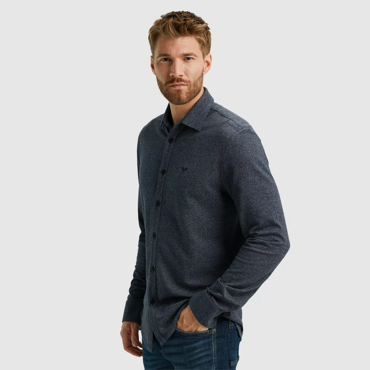 pme-legend-long-sleeve-shirt-poly-ctn-lw-st-psi2408206-5281-salute-blue-2 PME LEGEND-Long Sleeve Shirt Poly Ctn L.W. St-PSI2408206-5281 Salute-BLUE