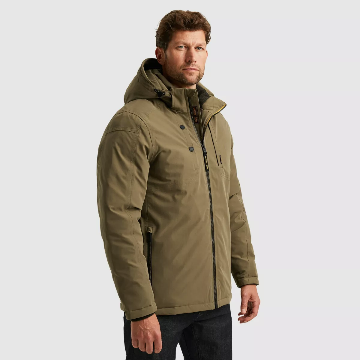 PME LEGEND-Semi long jacket STEARPACKER Ottom-PJA2409132-8034-GROEN