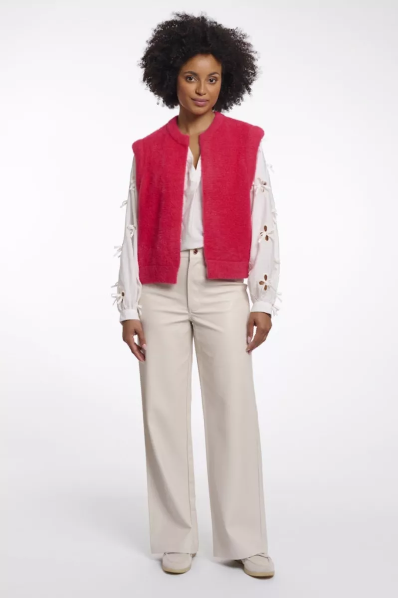 RINO & PELLE-Short Waistcoat-Elona.5002621-10996 Pink Punch-PINK