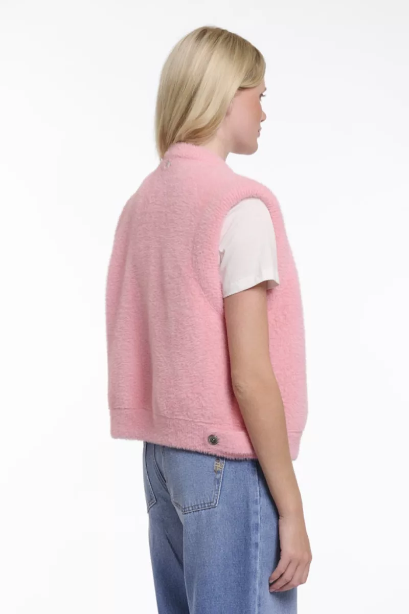 RINO & PELLE-Short Waistcoat-Elona.5002621-11016 Cotton Candy-LICHT ROSE