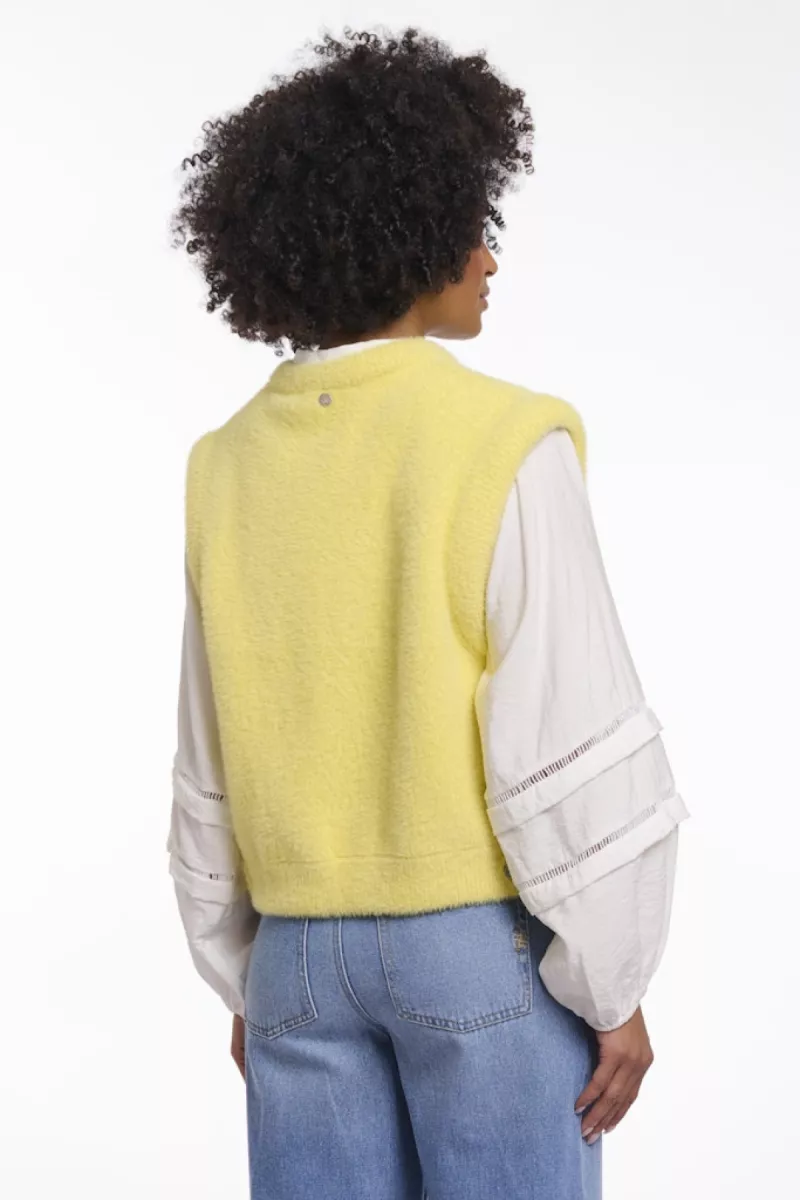 RINO & PELLE-Short Waistcoat-Elona.5002621-11059 Breezy Lime-LIME