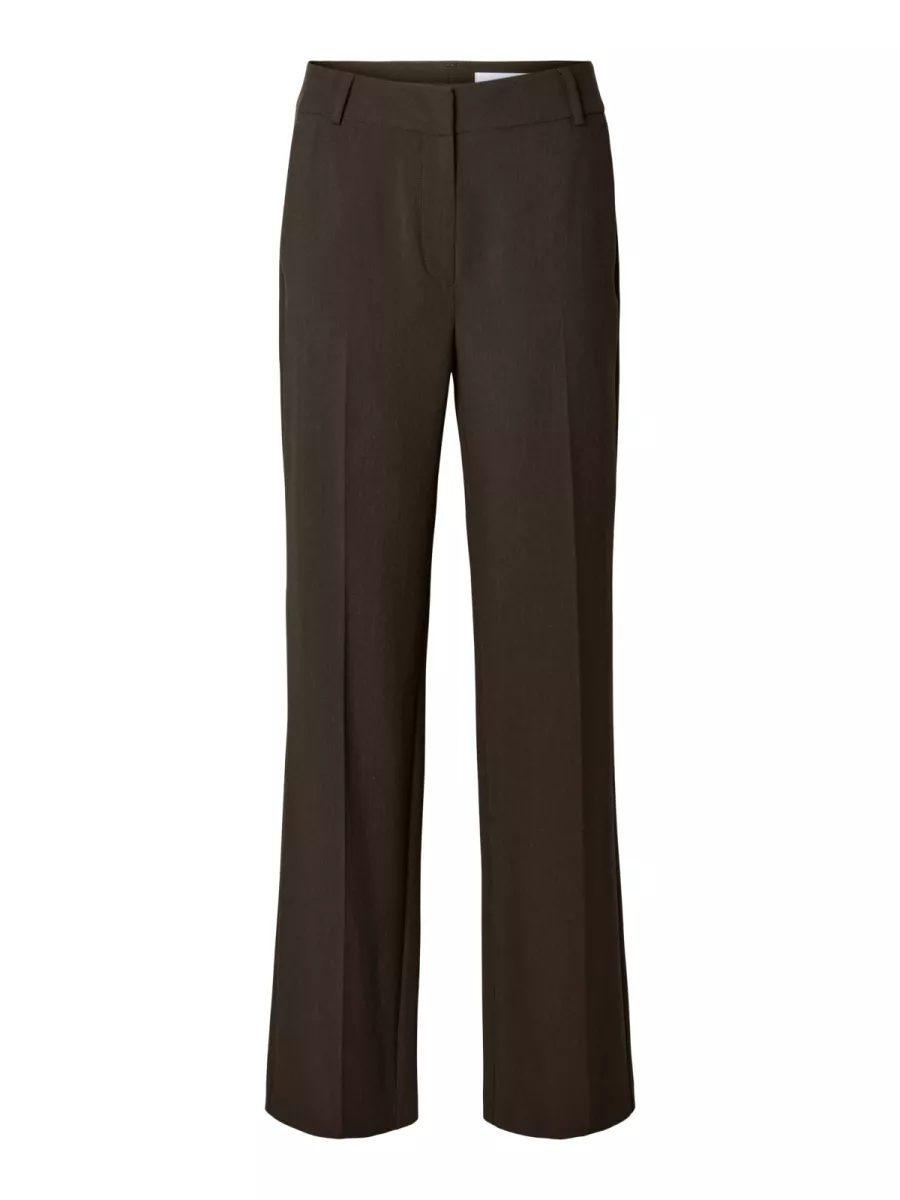 Selected Femme-SLFRITA MW WIDE PANT MEL NOOS-16094206- 32-MULTICOLOR