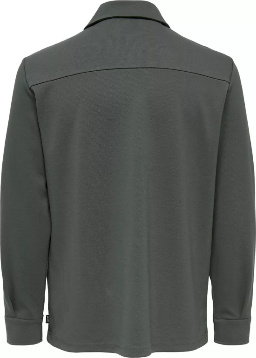 SONS-ONSNEWKODYL OVERSHIRT SWEAT NOOS-22021279-Grey pinstripe-GRIJS COMBINATIES