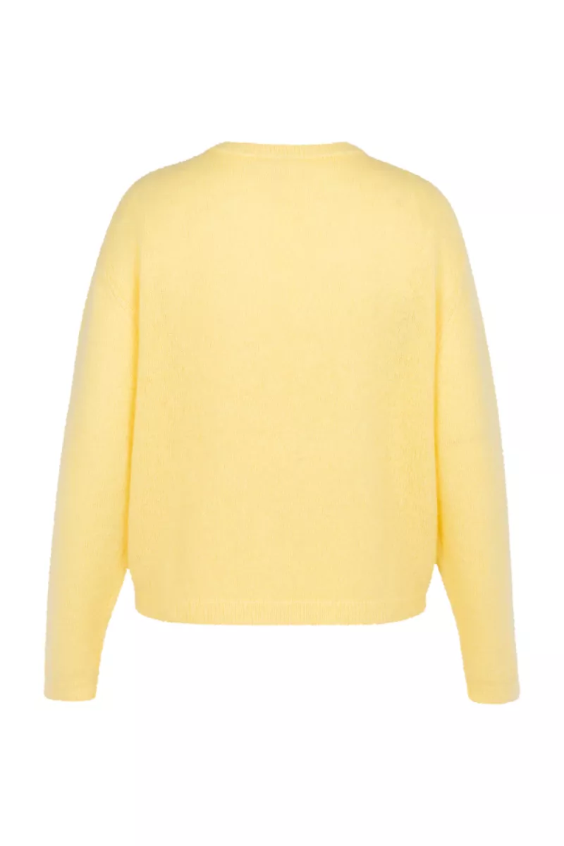 STUDIO ANNELOES-Bibi mohair cardigan-13457-2100 Butter yellow-GEEL